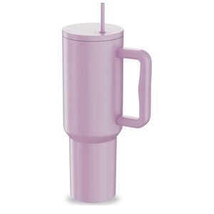 Pink Tumbler with Handle